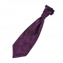 Purpur, paisleymönstrad kravatt