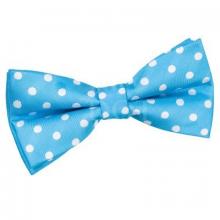 Vaaleansininen polka dot solmuke