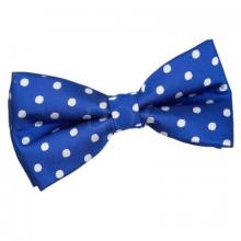 Sininen polka dot solmuke 