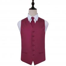 Burgundy satinväst