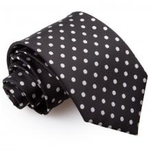 Svart polka dot slips