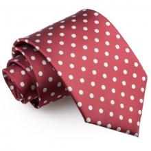 Burgundy polka dot slips