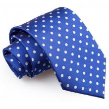 Blå polka dot slips