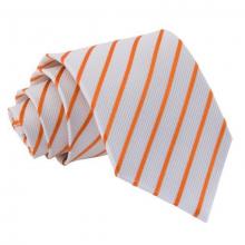Orange-vit randig slips