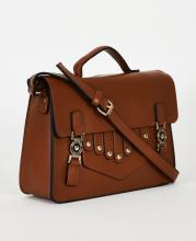 Brun smart satchel väska