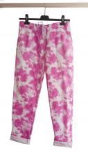 Valkoiset tie dye housut _fuksia