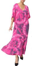 Pinkki tie dye maksimekko