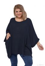 Beige-leopardi tunika-poncho