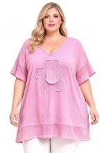 Pink tunika med blomma