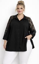 Musta tunikapaitis pitsihihoilla